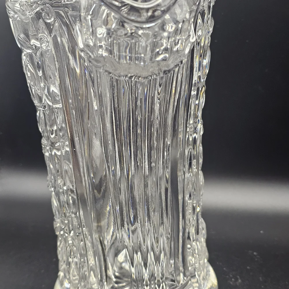 Gorham Vintage lead crystal Garden Serenade watering can pitcher 8.5 Inches Tall